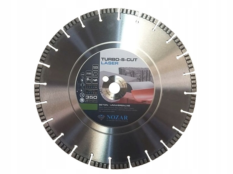 Nozar S-cut 350 granitový diamantový kotúč 10mm PRO
